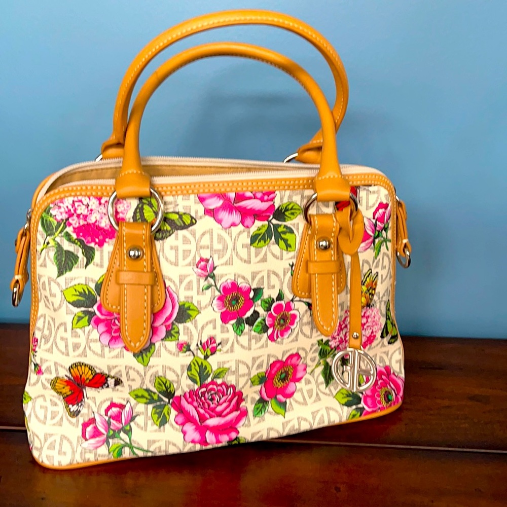 Giani Bernini butterfly floral handbag